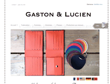 Tablet Screenshot of gastonetlucien-boutique.com